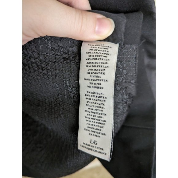 Altuzarra for Target mixed media black tuxedo blazer Large Meghan Markle - Picture 9 of 10